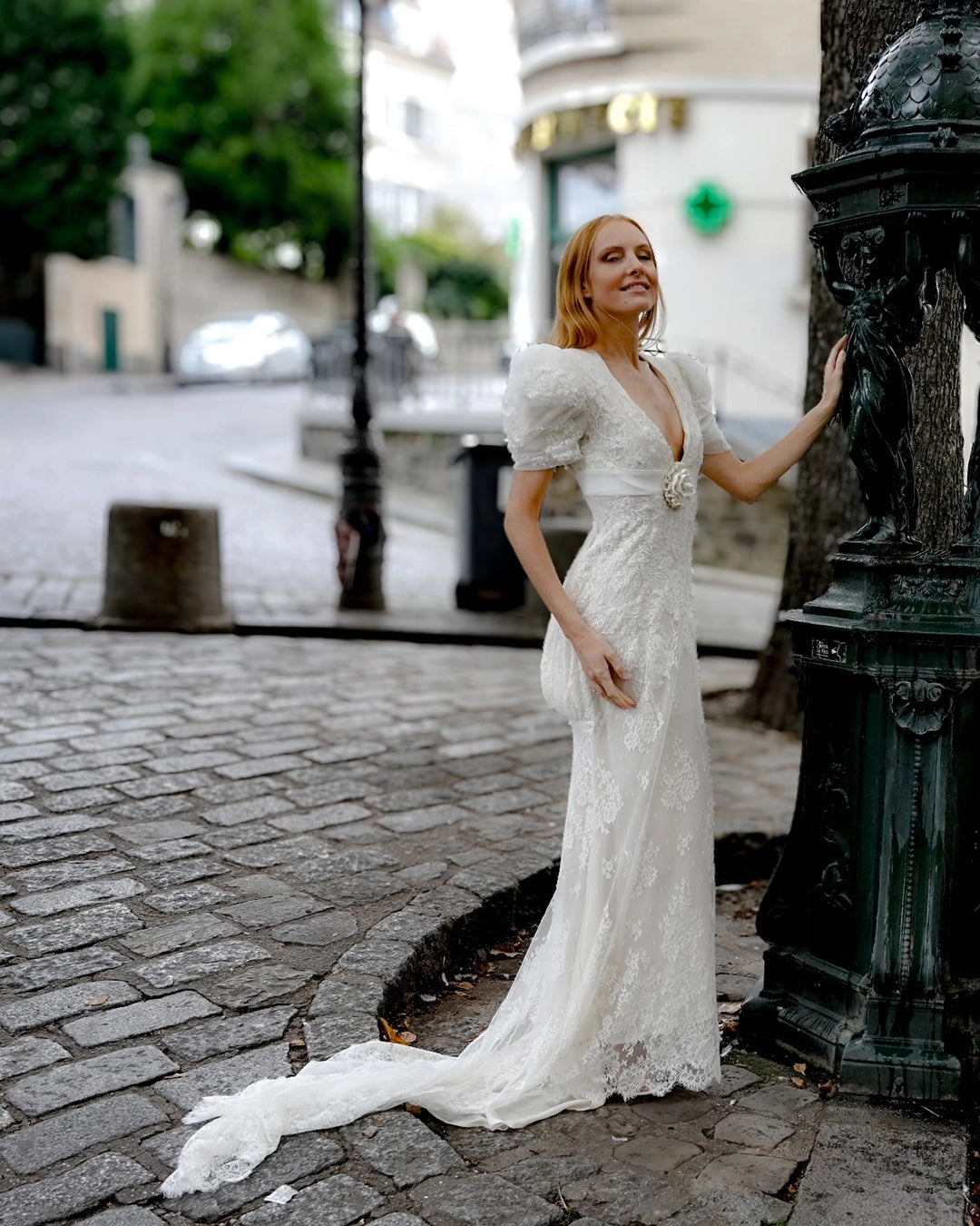 Robe de mariée manches bouffantes JOSEPHINE